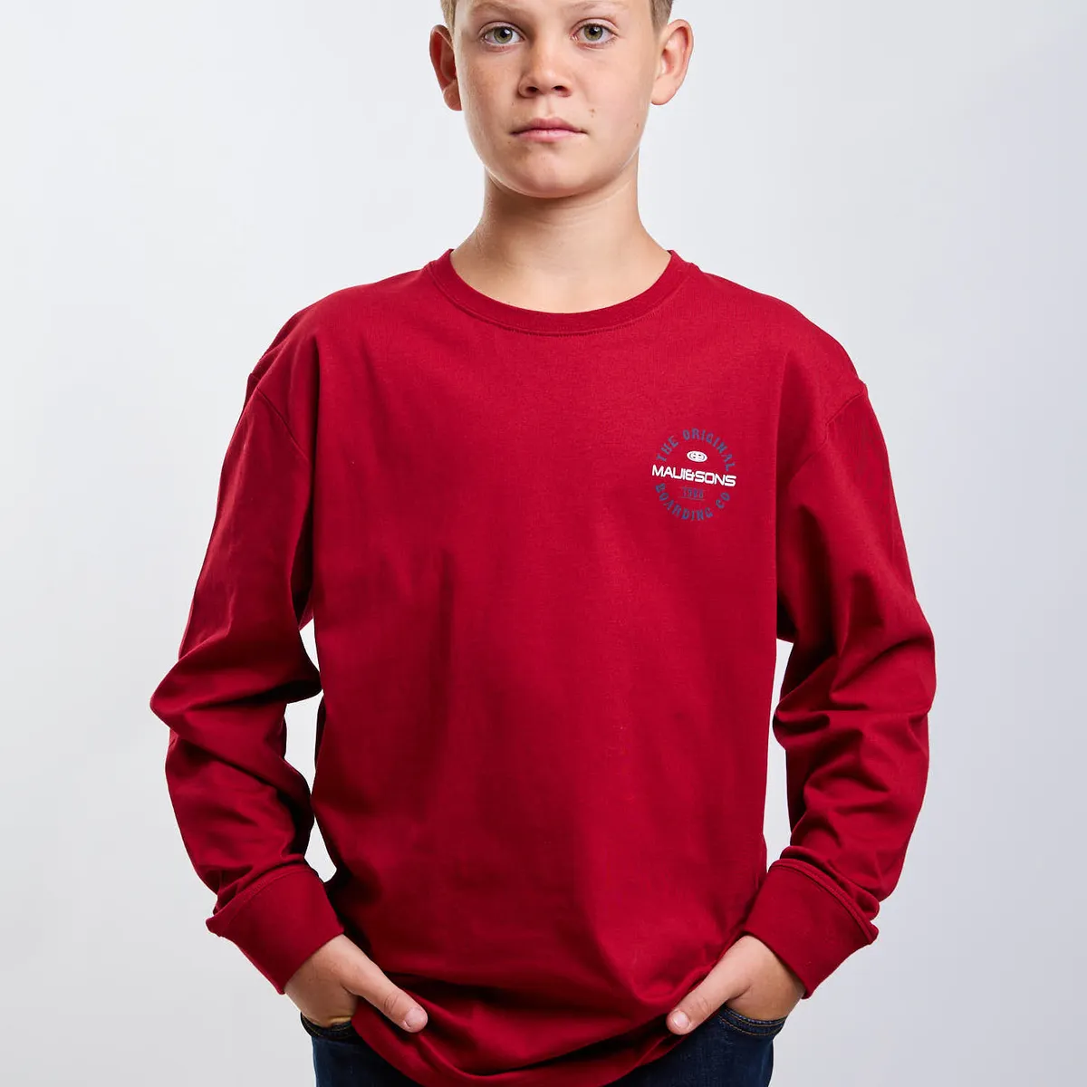 MAUI AND SONS - Polera ML Riptide Rojo Infantil Maui And Sons