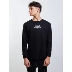 MAUI AND SONS - Polera ML Cruiser Negro Infantil