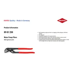 GENERICO - Alicate Pico Loro Knipex 89 01 250 Articulado 10 Pulgadas Profesional