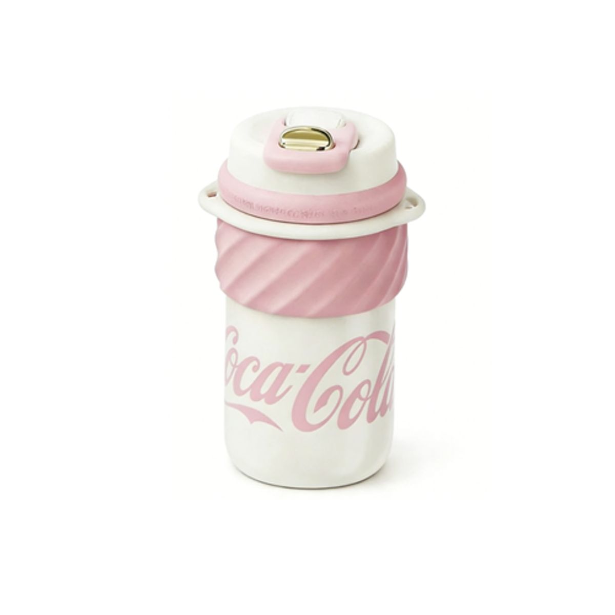 COCA COLA - COCA COLA GERM Termo Ice Cream Termo Clásico Oficial 500ml Frío O Caliente Vaso Térmico Rosa