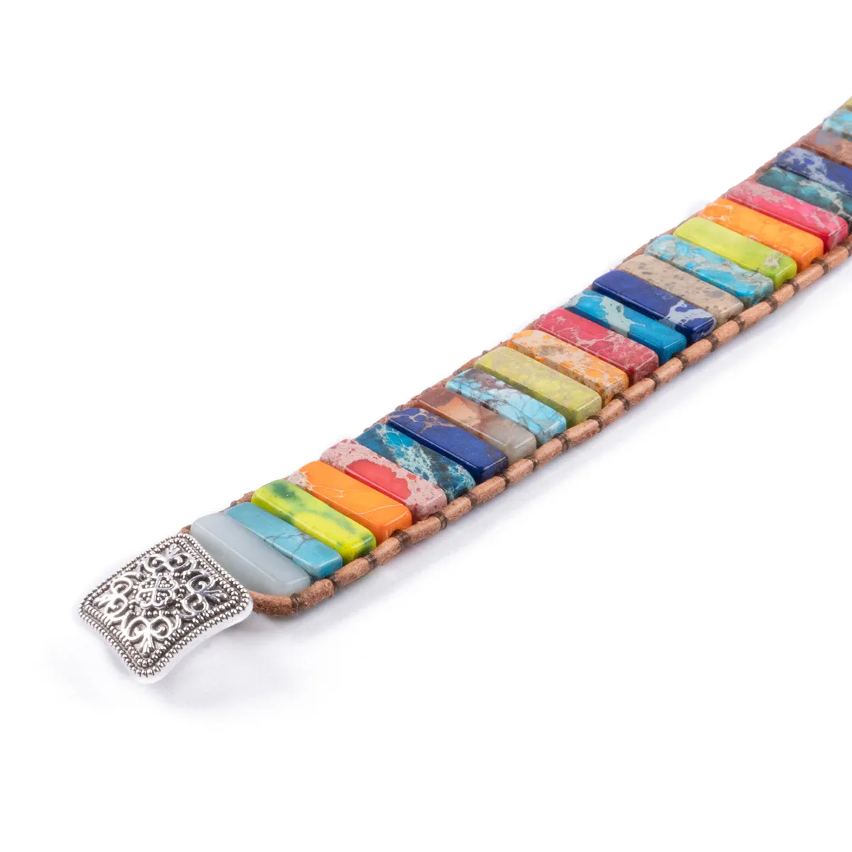 TRIBALLE - Pulsera Chakra de Piedra Natural - Jaspe