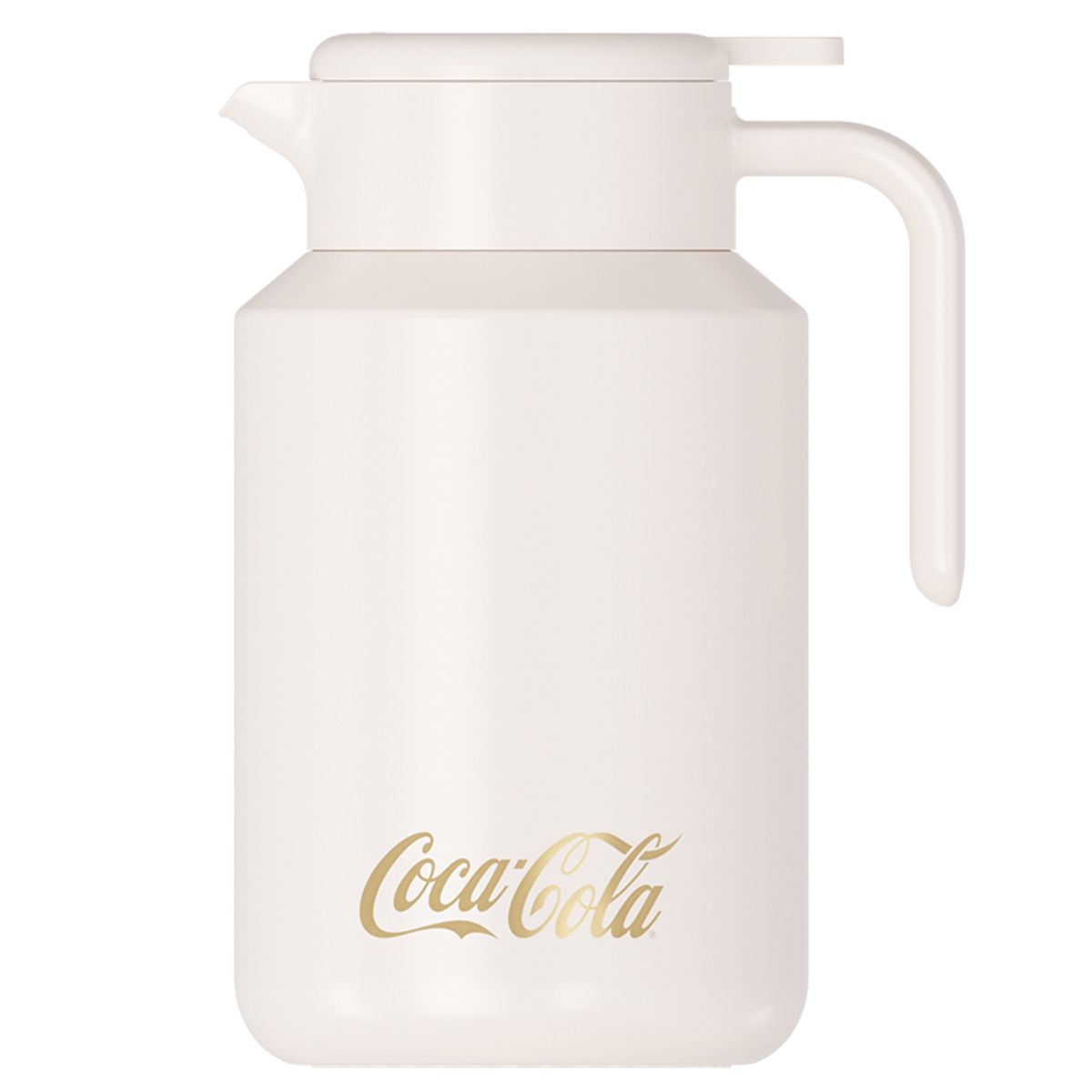 COCA COLA - Coca Cola Jarra Termica Teteras Cafe O Te Acero inoxidable 1600ml Blanco
