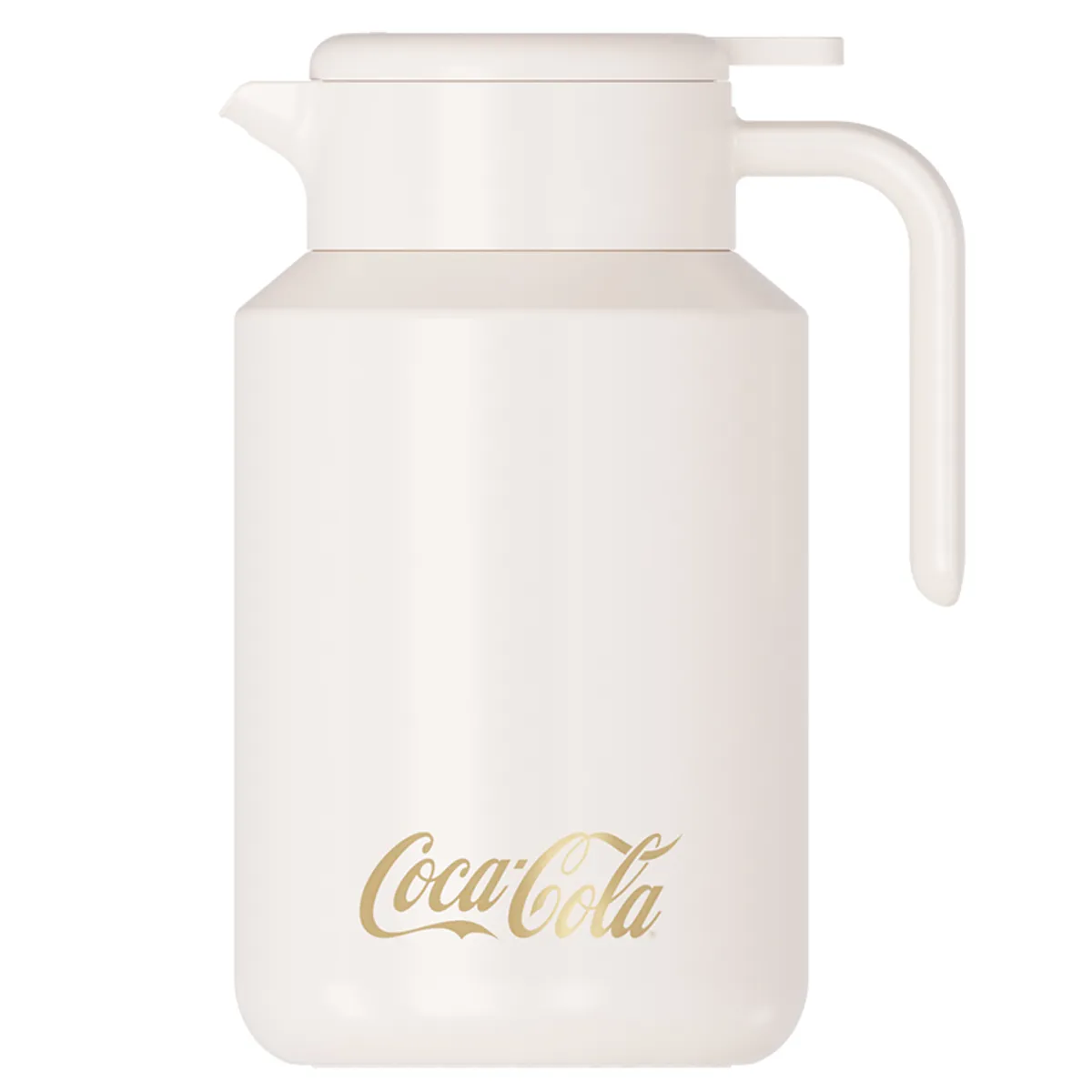 COCA COLA - Coca Cola Jarra Termica Teteras Cafe O Te Acero inoxidable 1600ml Blanco