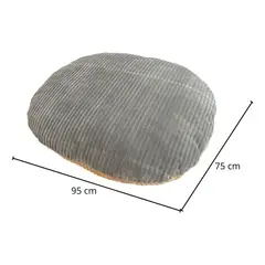 HOOPET - Cama Para Mascotas Desmontable Talla XL Gris Liso