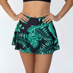 HIPSY SWIMWEAR - Falda de Baño Estampada Tropical Colores