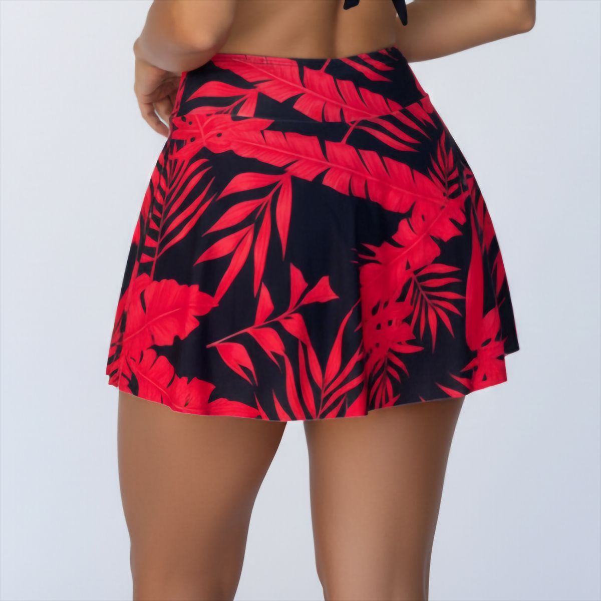 HIPSY SWIMWEAR - Falda de Baño Estampada Tropical Colores