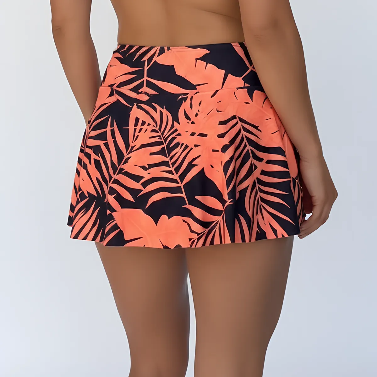 HIPSY SWIMWEAR - Falda de Baño Estampada Tropical Colores