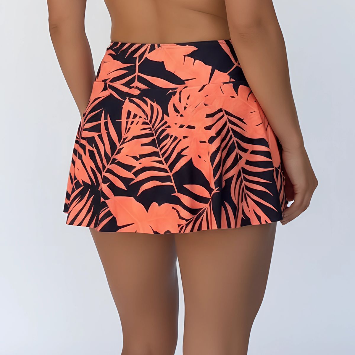 HIPSY SWIMWEAR - Falda de Baño Estampada Tropical Colores