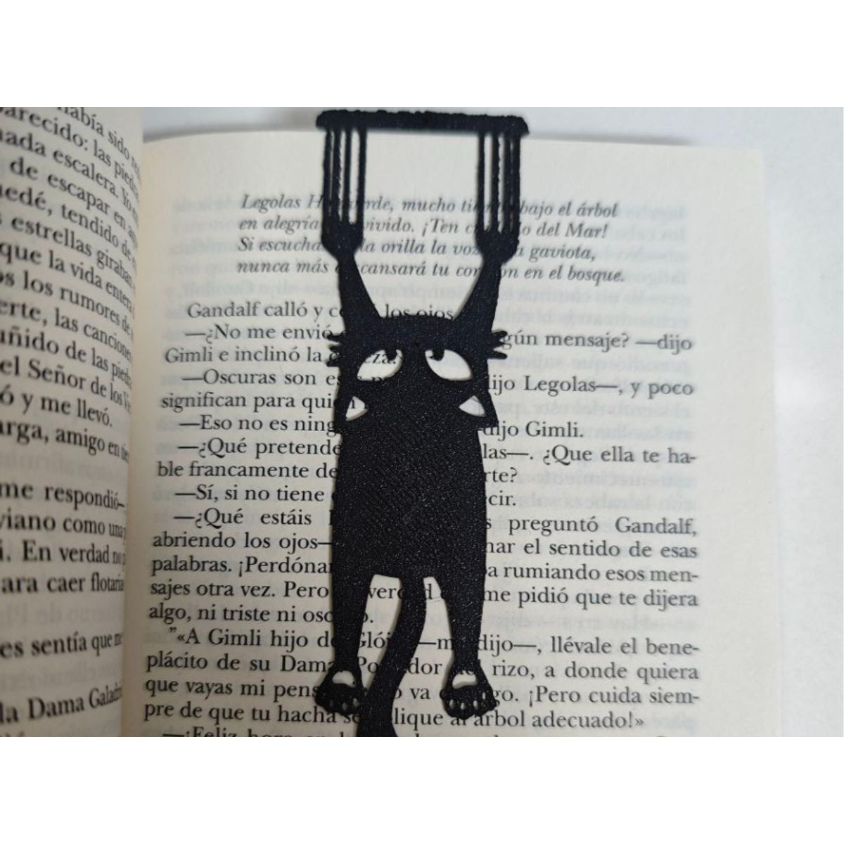 GENERICO - Marcapáginas- Gato Negro Cayéndose