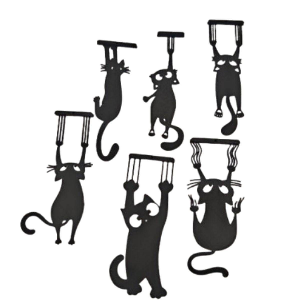 GENERICO - Marcapáginas- Gato Negro Cayéndose