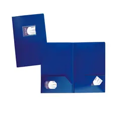 DATA ZONE - Carpeta Tipo Seminario A4 Azul Con 2 Bolsillos