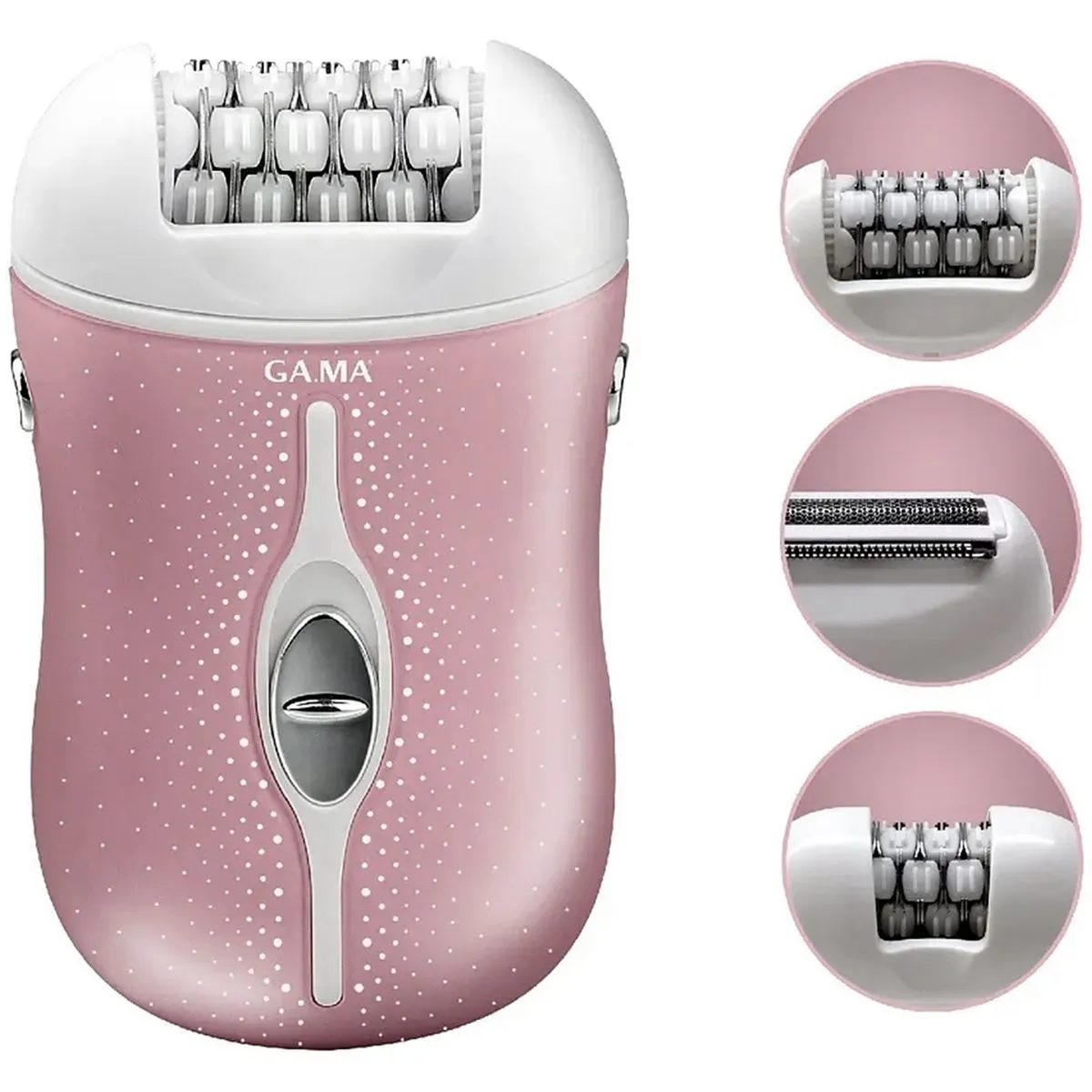 GAMA - Depiladora Corporal Gama Essential Piel Suave y Depilación de Raíz - Rosa