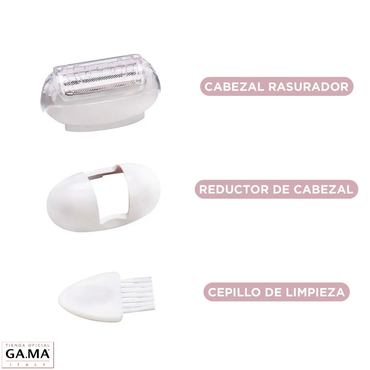 GAMA - Depiladora Corporal Gama Essential Piel Suave y Depilación de Raíz - Rosa