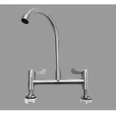 GENERICO - Llave grifo combinación de acero inoxidables para lavaplatos