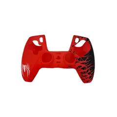 GENERICO - Funda Protectora Silicona Mando Compatible PlayStation SPM ROJA