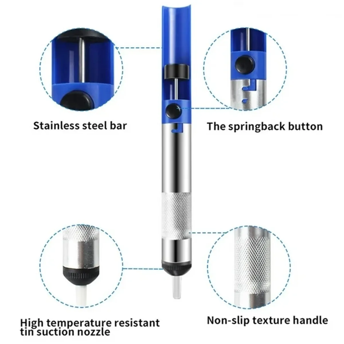 GENERICO - Kit de herramientas de soldadura de 60 W, temperatura ajustable con pinzas y soporte para soldador