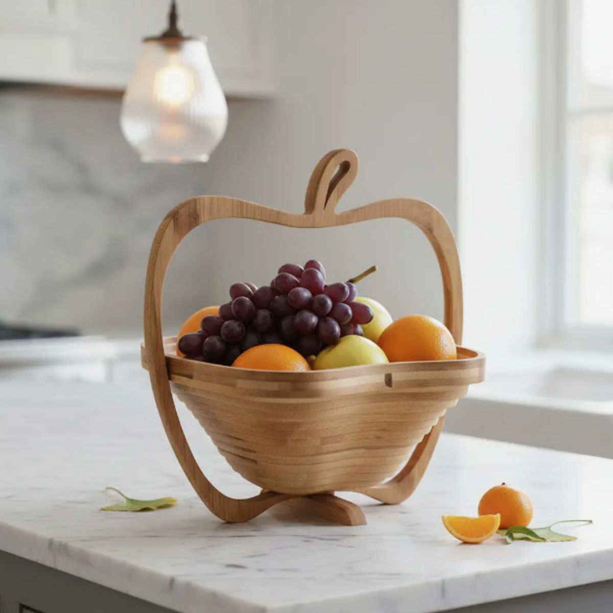 GENERICO - Organizador De Manzana Madera 30x27x19 Cm