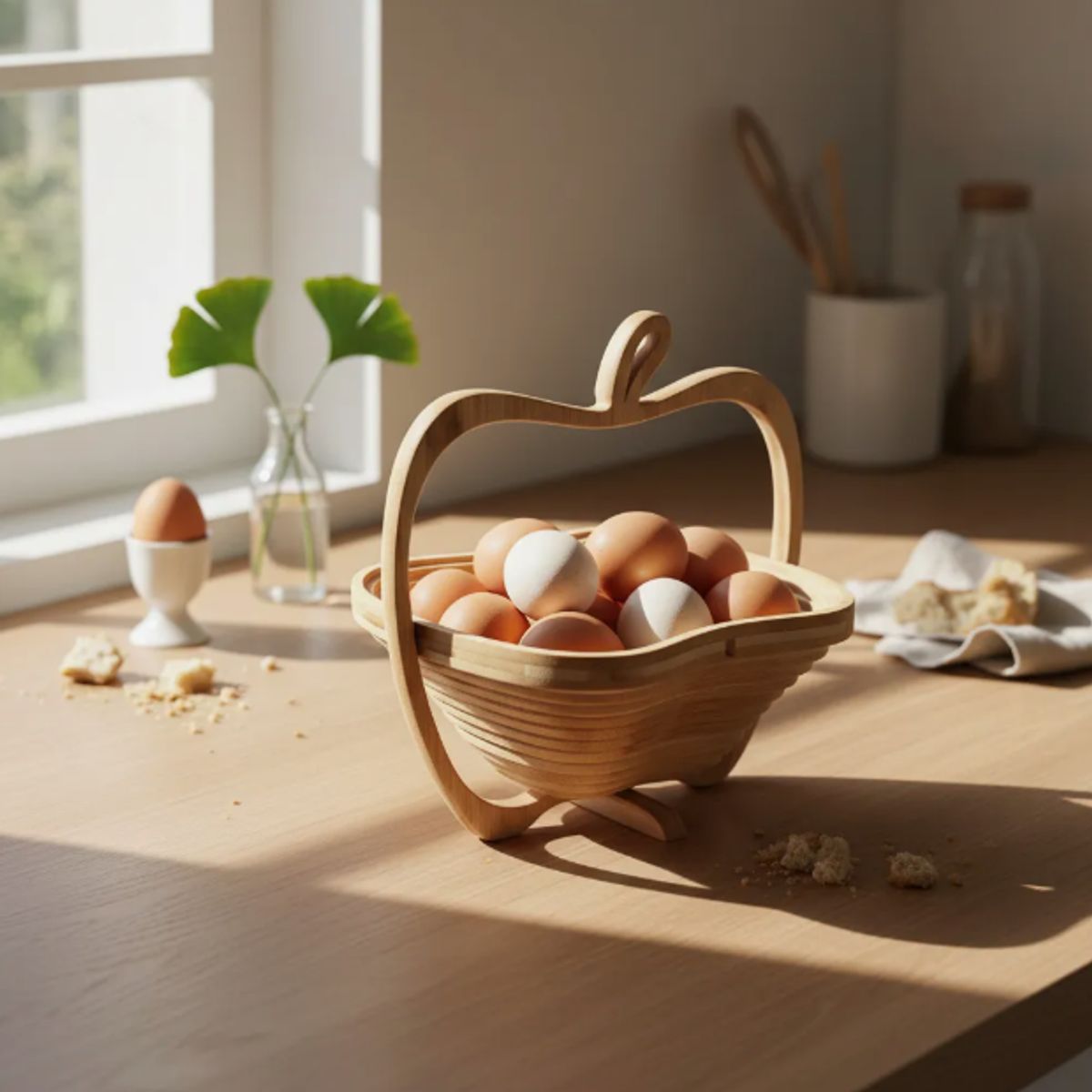 GENERICO - Organizador De Manzana Madera 30x27x19 Cm