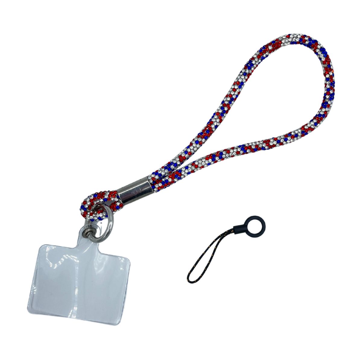 TECNOPALACE - Strap Colgante Con Diamantes Para Telefono Universal 18cm - R  B  A