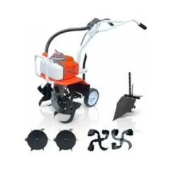 GENERICO - Motocultivador Motor 2 Tiempos 63cc Accesorios