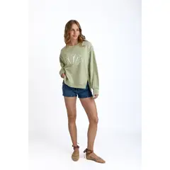 EFESIS - Polerón Oversize Manga Larga Mujer