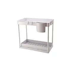 GENERAL - Organizador Extraíble Multiusos Para Cocina Y Baño Blanco