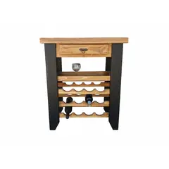 MARFELD MUEBLES - MESA CAVA 12 BOTELLAS CAFE NEGRO