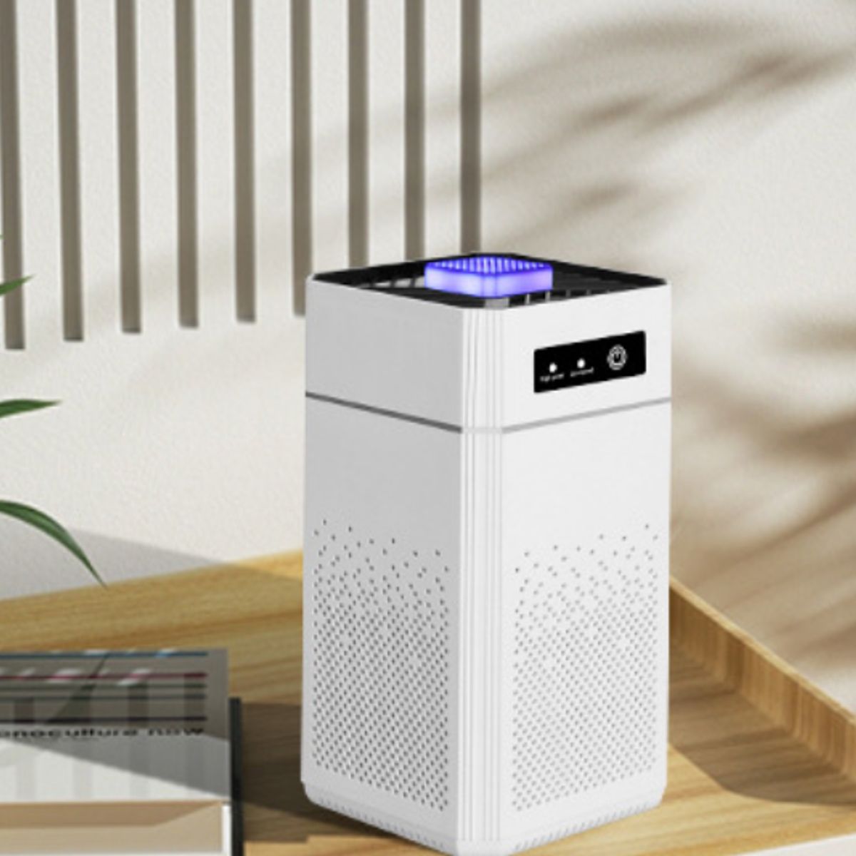 GENERAL - Purificador De Aire Portátil Usb Con Filtro De Aniones Blanco