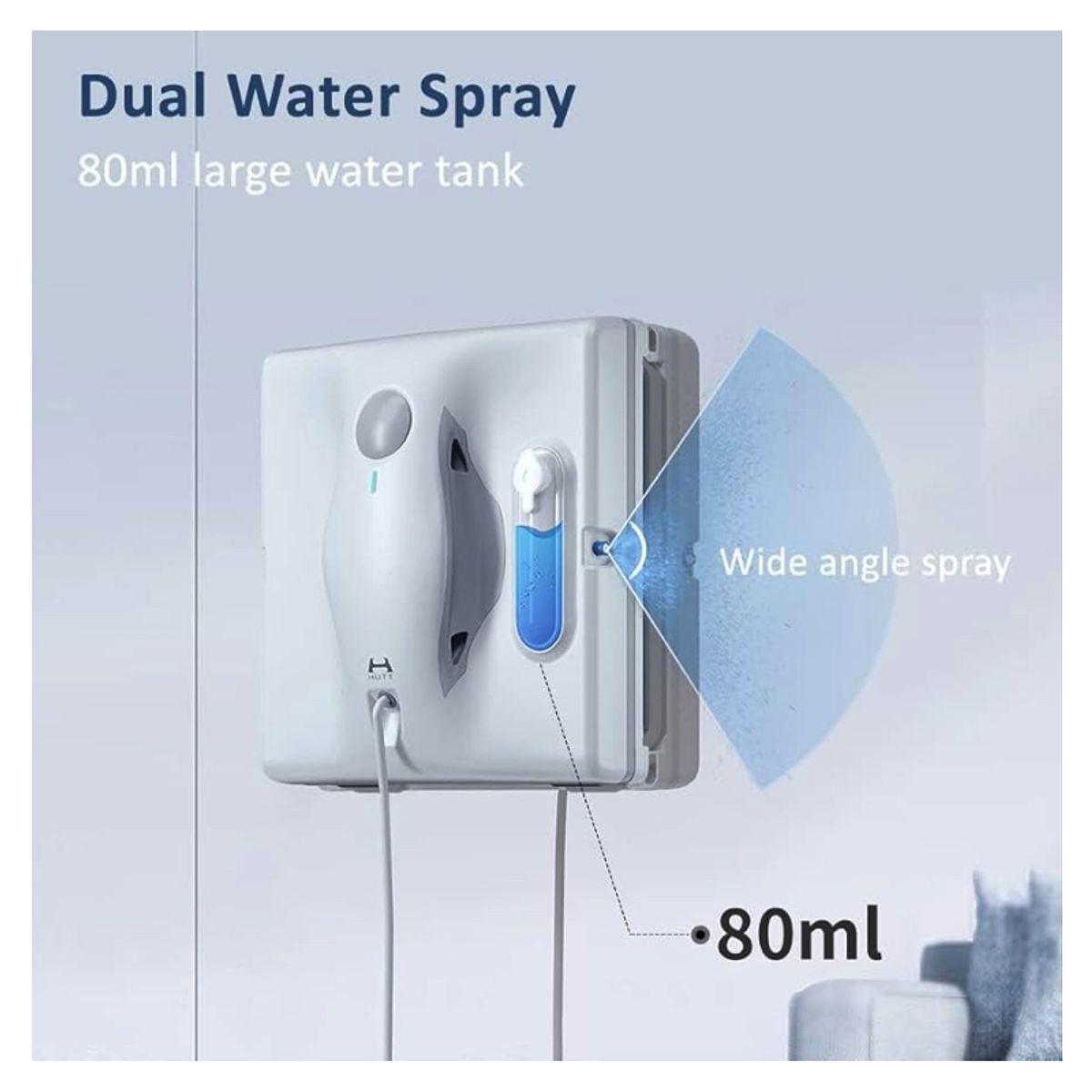 HUTT - HUTT Robot Limpia Vidrios W8 Color Blanco