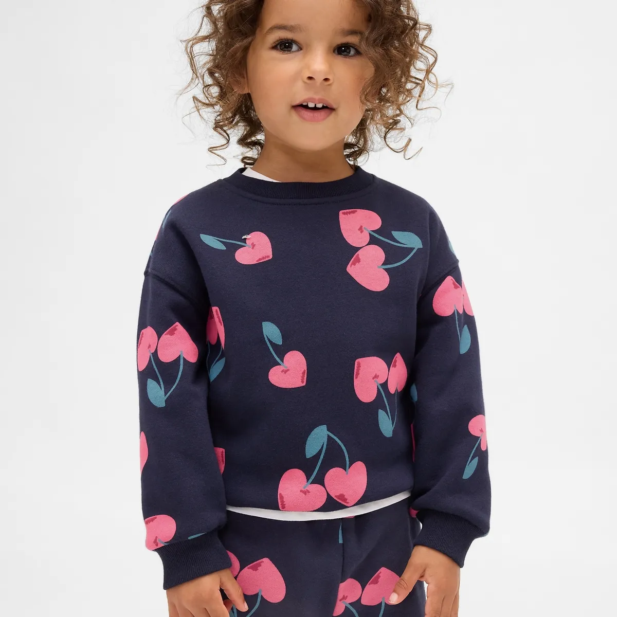GAP - Polerón Toddler Niña Sin Gorro Azul Gap