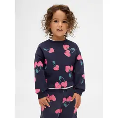 GAP - Polerón Toddler Niña Sin Gorro Azul