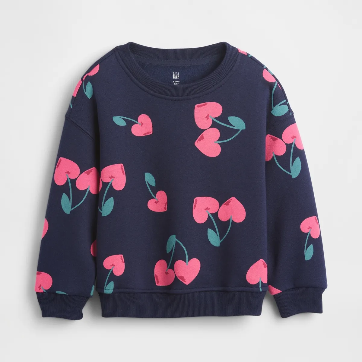 GAP - Polerón Toddler Niña Sin Gorro Azul Gap