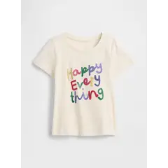 GAP - Polera Toddler Niña Manga Corta Multicolor