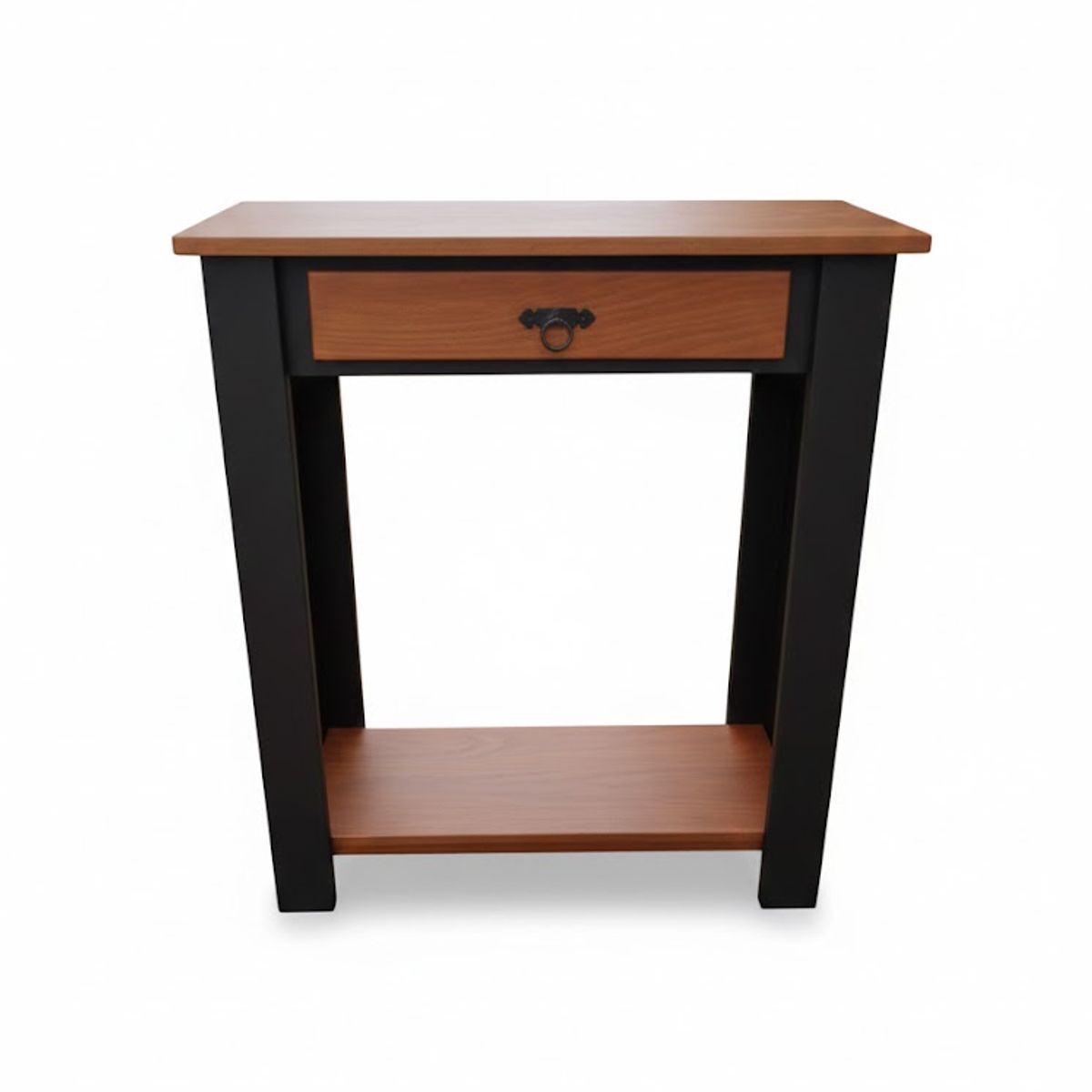 MARFELD MUEBLES - MESA DE ARRIMO CON UNA DIVISION NEGRO CAFE