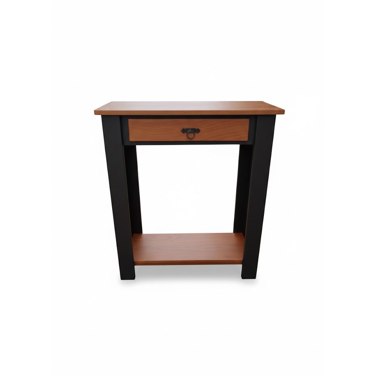 MARFELD MUEBLES - MESA DE ARRIMO CON UNA DIVISION NEGRO CAFE
