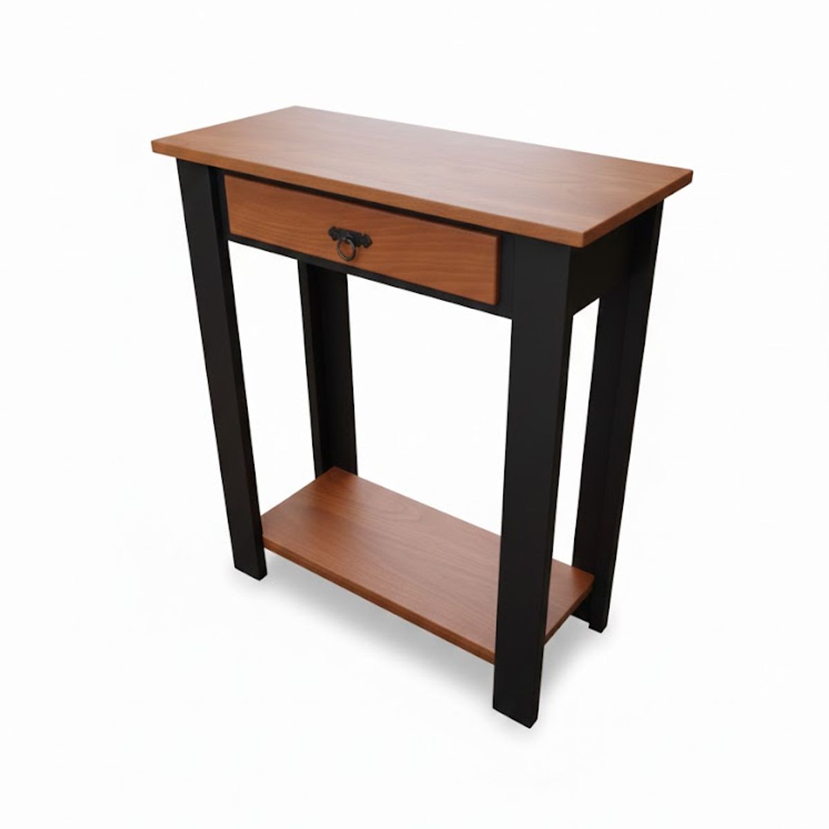 MARFELD MUEBLES - MESA DE ARRIMO CON UNA DIVISION NEGRO CAFE