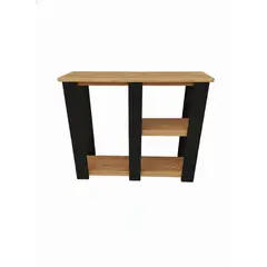 MARFELD MUEBLES - MESA DE ARRIMO 3 NIVELES NEGRO CAFE
