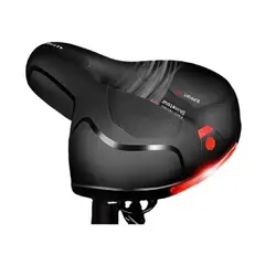 GENERICO - Sillin Asiento Bicicleta Antiprostático Amplio Reflectante