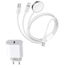 BELKRA - Cargador Para iPhone Apple Watch Airpod + Adaptador 20w