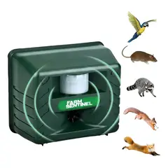 GENERICO - Ahuyentador Ultrasónico Repelente De Animales Plagas Color Verde Oscuro