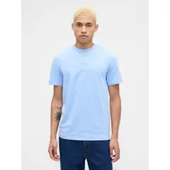 GAP - Polera Hombre Manga Corta Logo Azul