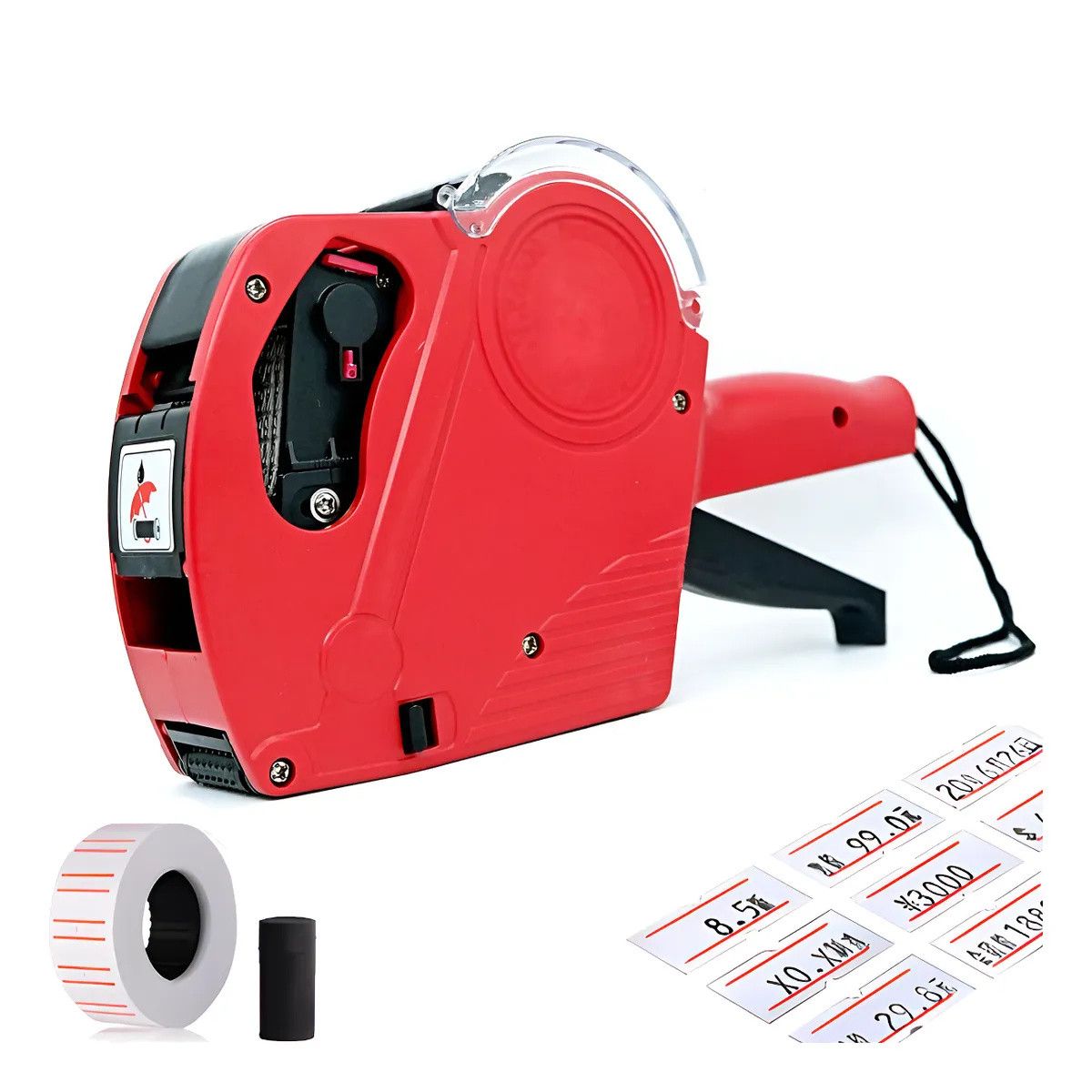 KUANGYE - Pistola Etiquetadora Precio Y Fecha Manual 8 Digito 500 Etiquetas