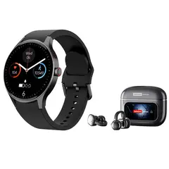LENOVO - Reloj inteligente Y80 Negro Smartwatch y Audifonos RS107 Negro