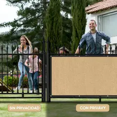 KOKILA - Valla De Protección Privacidad Con Fijaciones Balcony 1x5m