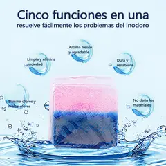 AILEDA - 2 En1 Pastillas Para Tanque 10x Power 2 Unidades 100g Para Baño Sanitario Wc