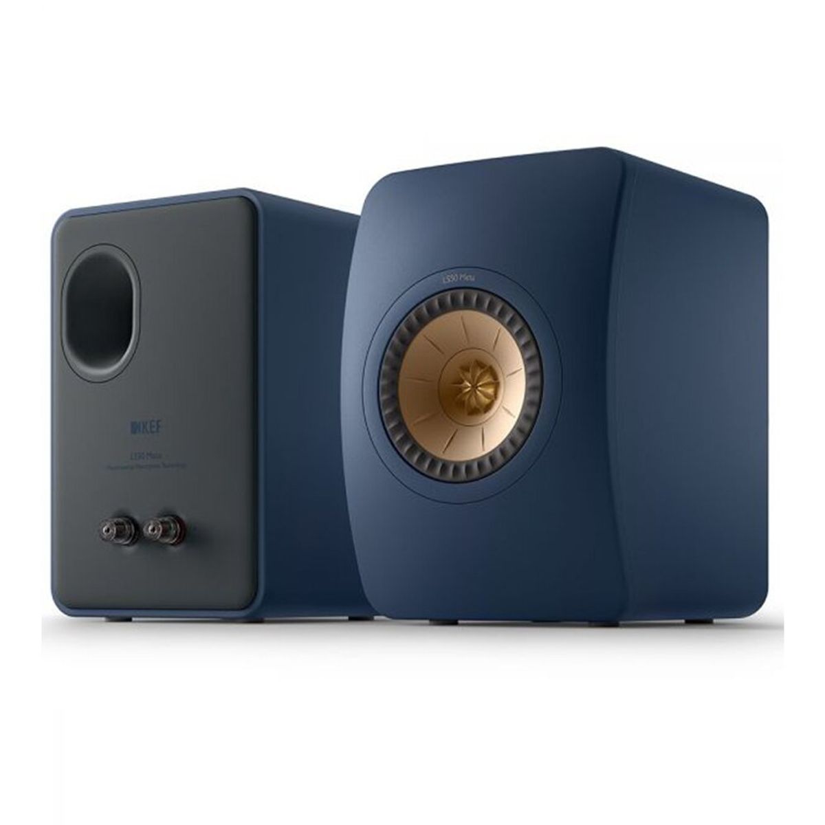 KEF - Par Parlantes Bookshelf Kef Ls50 Meta Azul