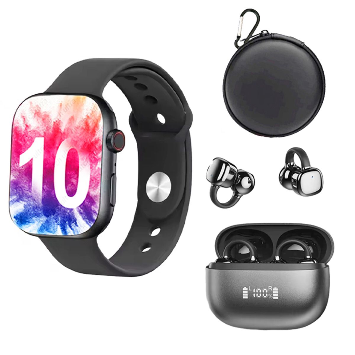 LENOVO - Audífonos Lenovo RS119 Negro Bluetooth y S10 B Reloj inteligente Y Estuche