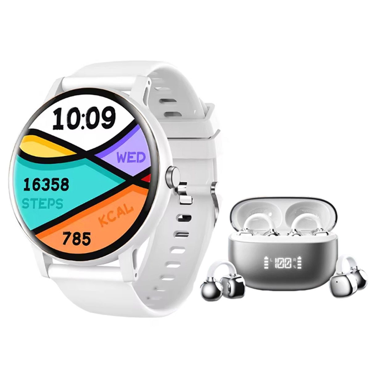 LENOVO - Audifonos Lenovo RS119 Blanco Bluetooth y Fit Pro reloj inteligente W