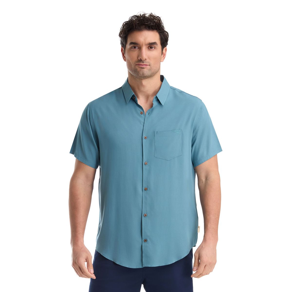 PANAMA JACK - Camisa Hombre Casual Azul petróleo Panama Jack