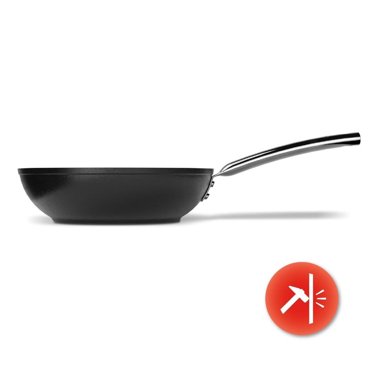 WENS - Sartén Wok Aluminio Forjado Antiadherente 26 cm Black Wens